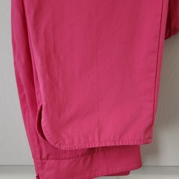 Talbots Pink Capris Vibrant Cotton Blend - Picture 7 of 7